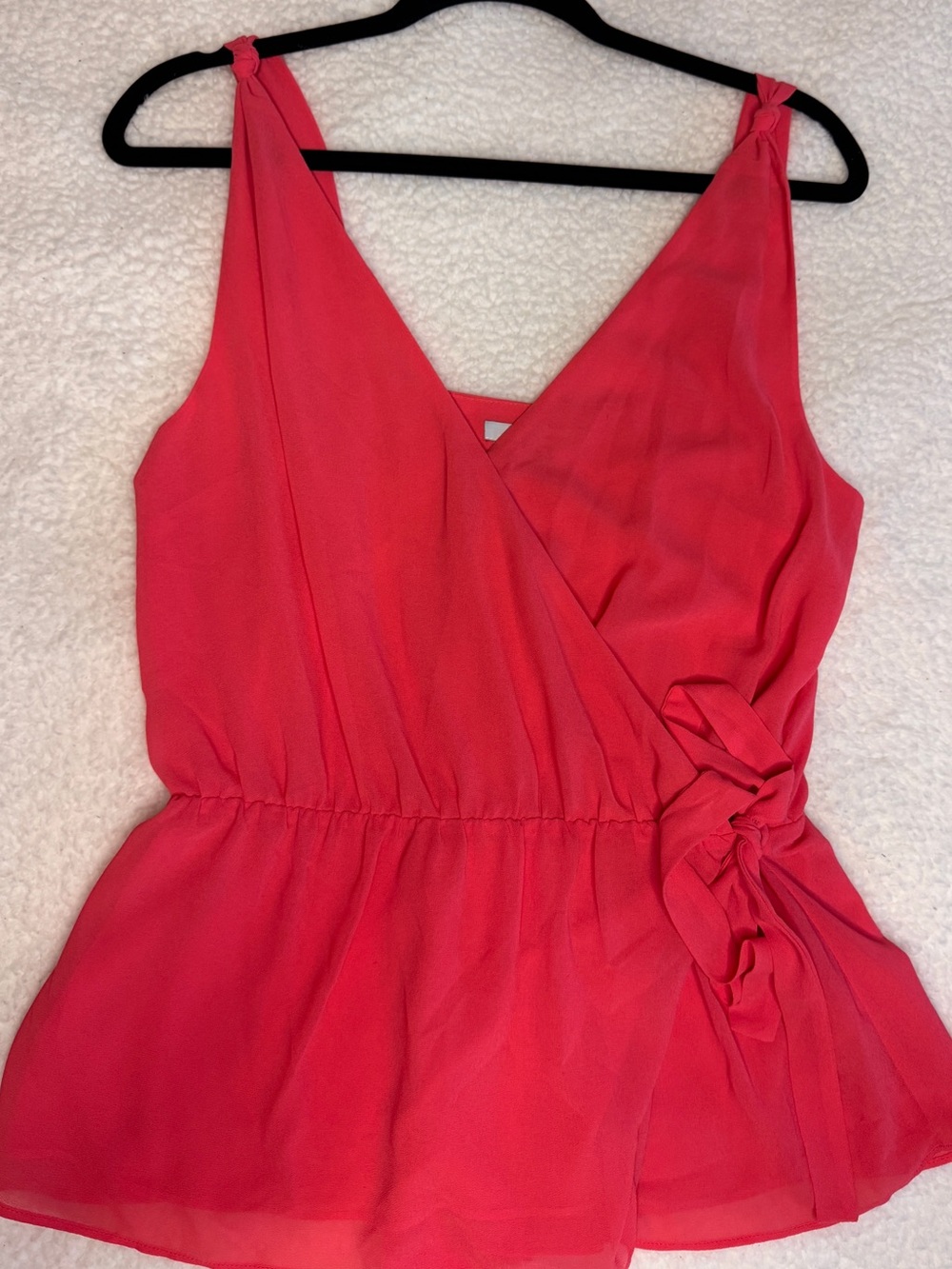 Naked Zebra Coral Wrap Tank Top